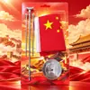 Sala de estar Patriótica Hogar Feng Shui Adorno de Bandera Roja Bandera Nacional China de Cinco Estrellas a Doble Cara Adorno de Mesa Hogar Familiar Pantalla de Escritorio