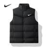 Outono e inverno à prova de vento gola impermeável algodão colete masculino cor sólida colete quente casual sem mangas jaqueta esportiva na moda