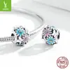 Yinziyun Más Vendido Colección de Cuentas de Plata s925 de Flores y Mariposas Figura Margarita Fresca Accesorios de Cuentas de Plata 925