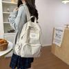 Mochila Escolar Estilo Coreano Estilo Preguiçoso para Estudantes Universitárias Leve Moderna Simples Mochila de Viagem para Alunas do Ensino Médio Mochila Esportiva