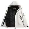 Jaqueta Três-Em-Um Removível Outono e Inverno Duas Peças Corta-Vento Outdoor Jaqueta Masculina Repelente à Água Tamanho Grande Jaqueta para Montanhismo