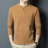 Douyin Live Roupa Íntima Masculina de Pelúcia Dupla Face Outono/Inverno Novo Estilo Amiga da Pele Quente Cor Pura Gola Gaivota Manga Longa Moletom