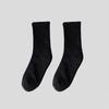 Calcetines de comercio exterior para hombre, calcetines hasta la pantorrilla, calcetines deportivos blancos y negros, medias de color liso, calcetines Zhuji para pareja, calcetines de mujer