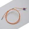 Sonda de medición de temperatura tipo K con carcasa de cable multifilar recubierto de teflón naranja