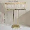 Novo Exclusivo Transfronteiriço Retangular de Ferro Galvanizado Decorativo Aparelho de Flores de Mesa Ornatos para Layout de Palco de Auditório de Casamento Salão de Banquetes