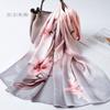 Chal Elegante Hangzhou Silk Jiangnan Rhyme Mujer Bufanda 100% Seda de Morera Bufanda Larga Estampada Regalos para Mujeres Mayores