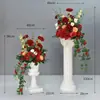 Decoração de Casamento Coluna Romana Adereços de Casamento Vitrine Flores Artificiais Enfeites Vasos de Flores Marcadores de Estrada Flores Cerimônia de Abertura Plástico
