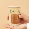 Taza de Cerámica Cultural y Creativa de Dunhuang con Tapa y Filtro, Taza de Té Personal de Oficina de Gama Alta, Taza de Separación de Té y Agua