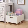 Prateleira de armazenamento sob a mesa para dormitório estudantil, caixa de armazenamento de livros para mesa, novo modelo para estudantes universitários do primeiro ano, caixa organizadora de livros móvel