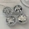 Nuevos Accesorios para Uñas, Polvo de Brillo Mezclado de Cuatro Colores, Sensación de Alta Gama Fresca y Elegante, Mismo Estilo que Salón de Uñas, Polvo de Brillo Poligonal