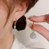 Pendientes de Perla Frescos y Dulces, Pendientes, Sencillos, de Gama Alta, Pendientes de Ojo de Gato de Nicho, Pendientes Sencillos y de Moda