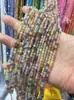 Piedra ojo de gato multicolor tallada cuentas sueltas 3 mm facetadas DIY collar de cuentas para clavícula joyería venta al por mayor directo de fábrica