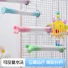 Palo para afilar garras de pájaro mineral juguete para loro percha suministros para pájaros palo para moler dientes de loro soporte de percha percha accesorios para jaula de pájaros