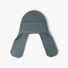 Gorro de punto largo para otoño e invierno que protege las orejas para hombres y mujeres, cálido y a prueba de viento, plegable, adecuado para uso casual al aire libre, gorro de lana simple y versátil