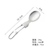Acero inoxidable 304 cuchara plegable vajilla exterior portátil cuchillo de acero inoxidable tenedor plegable palillos cuchara plegable de tres piezas