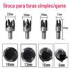 Conjunto de 8 peças de fresa/broca para cavilhas de madeira em aço carbono/broca para marcenaria/broca redonda tipo garra para espiga de madeira fresa para cavilhas de madeira em aço carbono
