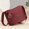 Bolso cruzado de nailon impermeable con cremallera multicapa, bolso de hombro, bolso de tela, bolso de mujer, primavera 2025
