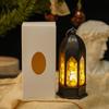 Linterna de Halloween Transfronteriza Nueva Portavelas Luz de Vela Electrónica LED Adornos de Decoración de Escritorio Accesorios de Ambiente para Fiestas