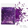 Brillantina de uñas, brillantina ultrafina, brillantina en polvo, lentejuelas, traje morado mixto, esmalte de uñas, pegamento, joyería transfronteriza