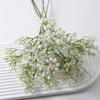 Gipsofila Simulada Toque de Mão Cola Macia Gipsofila de 3 Pontas Flor Simulada Decoração de Casamento Flor Artificial de Plástico Portátil