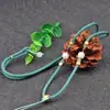 Cordón de Hilo Tejido a Mano de Alto Gama para Colgante de Jade Hetian, Cordón para Colgar en el Cuello con Cuentas Doradas Estilo Antiguo para Colgantes de Jade DIY