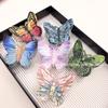 Horquilla de mariposa con diseño de hada de Corea del Sur, pinza para el pelo para la parte trasera, pinza para el pelo roja para mujer, pinza para el pelo, tocado