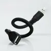 Cable de Extensión USB 2A Cable Adaptador de Alta Corriente Tubo Flexible de Silicona 30cm Flexión Libre Venta al por Mayor de Fábrica