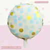 Globos de Papel de Aluminio Serie Dulces, Globos Redondos de Paleta de Caramelo con Puntos Macaron, Globos de Estrella Radiante Estampados en Oro, Venta al por Mayor Directa