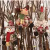Decoración Navideña Nueva Transfronteriza Bola de Botones a Cuadros Colgante Navideño Muñeco de Nieve Gordo Adornos de Reno Venta al por Mayor