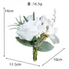 Suprimentos para Casamento Estilo Europeu, Conjunto de Flores de Pulso e Lapela com Tema Floresta, Flores de Pulso para Grupo de Madrinhas, Lapelas para Noivo e Padrinhos