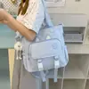 Bolsa Transversal Lisa Fofa de Outono e Inverno para Meninas de Faculdade, Bolsa de Ombro Grande Capacidade com Estampa Artística, Bolsa para Deslocamento e Aulas de Reforço para Estudantes