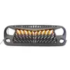Adecuado para 07-26 Jk Jl Wrangler Jt Wrangler Gladiator Rejilla Modificada con Luces, Meteoro en Tránsito
