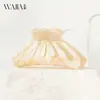 Wjia Clip de Pinza para Cabello de Ácido Acético de Gama Alta Francesa Pinza de Tiburón Pinza Hueca para el Cabello Pinza de Garra para la Parte Posterior de la Cabeza Accesorios para el Cabello para Mujeres