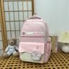 Mochila escolar de diseño de nicho para estudiantes universitarias, sencilla, combinable, de gran capacidad, ligera, para estudiantes de secundaria y de moda.