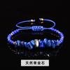 Jingde joyería pulsera tejida de grava de cristal natural para mujer estilo ins pulsera irregular de jade joyería al por mayor