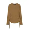 Venta Rápida Transfronterizo Tong Artículo Caliente 2026 Primavera Nuevo Estilo Adelgazante Moda Estilo Vacaciones Con Cordones Camiseta 4786013