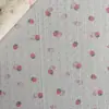 Tecido Jacquard Coração de Eco-Seda, Tecido Respirável com Estampa de Morango, Vestido Infantil, Camiseta Básica Feminina, Malharia