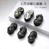 Obsidiana Prateada Natural Furo Horizontal Coração Acessórios para Joias DIY Alta Qualidade Produto Semi-acabado Pingente Acessórios para Corrente de Celular Venda por Atacado