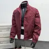 Chaqueta clásica de color liso transfronteriza para hombre, abrigo estilo americano para primavera y otoño, chaqueta holgada para exteriores con cuello alto, top casual versátil
