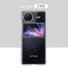 Para vivo X Flip pantalla plegable transparente ultra delgada todo incluido anticaída funda para teléfono móvil X Fold2 borde plateado carcasa dura