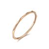 1mm simples luz estilo de luxo superfície de corte anel de aço de titânio empilhável anel de cauda feminina design de moda jóias de mão