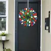 Corona de tulipán de imitación para el Día de la Independencia (2025), anillo de puerta, flor decorativa de seda, decoración de pared, adornos colgantes.