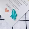 Accesorios de base de joyería DIY, venta al por mayor, pintura en aerosol de hierro, pendientes de verano de color irregular, venta al por mayor