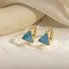 Pendientes geométricos huecos de estrella europeos y americanos, nicho retro, diseño versátil de moda transfronteriza, ear cuffs de círculo geométrico para mujer