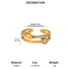 El más vendido en Europa y América: Corazón, Mariposa, Sol, Anillo Geométrico, Anillo Abierto Chapado en Oro de 18 Quilates, Joyería para Mujer con un Toque de Alta Gama