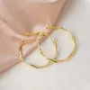 Pendientes Grandes Transfronterizos para Mujer, Lujo Ligero, Diseño de Alta Gama, Pendientes de Aro de Nicho, Aros Lisos, Aros Exagerados para Rostros Cuadrados y Redondos