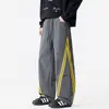 Pantalones de trabajo casuales estilo americano, talla grande, diseño de pierna recta, nueva colección primavera/otoño para hombre, modernos, corte holgado, versátiles, cortavientos e impermeables, largos