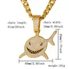 Colgante Exagerado de Diamantes Completos Hip-Hop Europeo y Americano, Collar de Aleación Nk Transfronterizo, Cruz Incrustada de Diamantes, Estrella Radiante de Dólar, Chapado en Oro