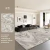 Tapete Sala de Estar Novo Moderno Toque de Luxo Sem Lavar Limpável Tapete de Quarto Fácil de Cuidar Impermeável À Prova de Manchas Tapete de Cabeceira