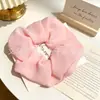 Elástico de Cabelo Fresco de Chiffon com Pompom Estilo Fada Menina, Acessórios de Cabelo, Atacado em Estoque